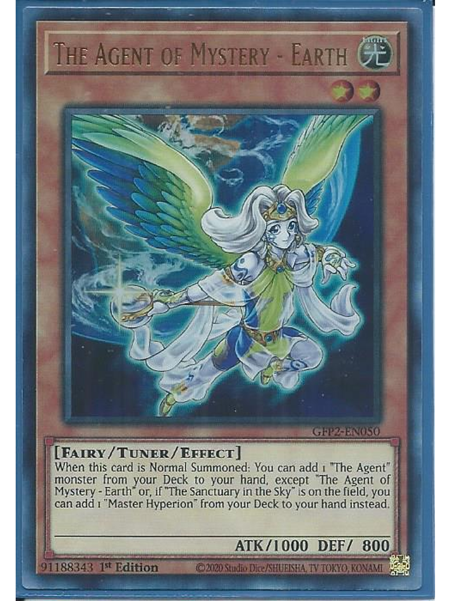 The Agent of Mystery - Earth - GFP2-EN050 - Ultra Rare 1st Edition 1