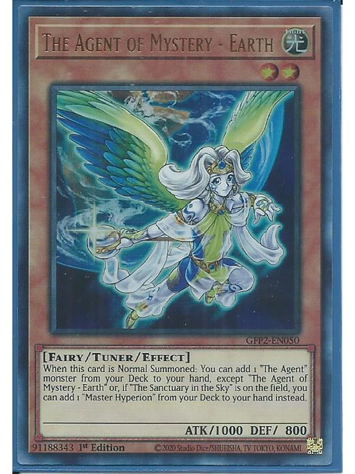 The Agent of Mystery - Earth - GFP2-EN050 - Ultra Rare 1st Edition 1