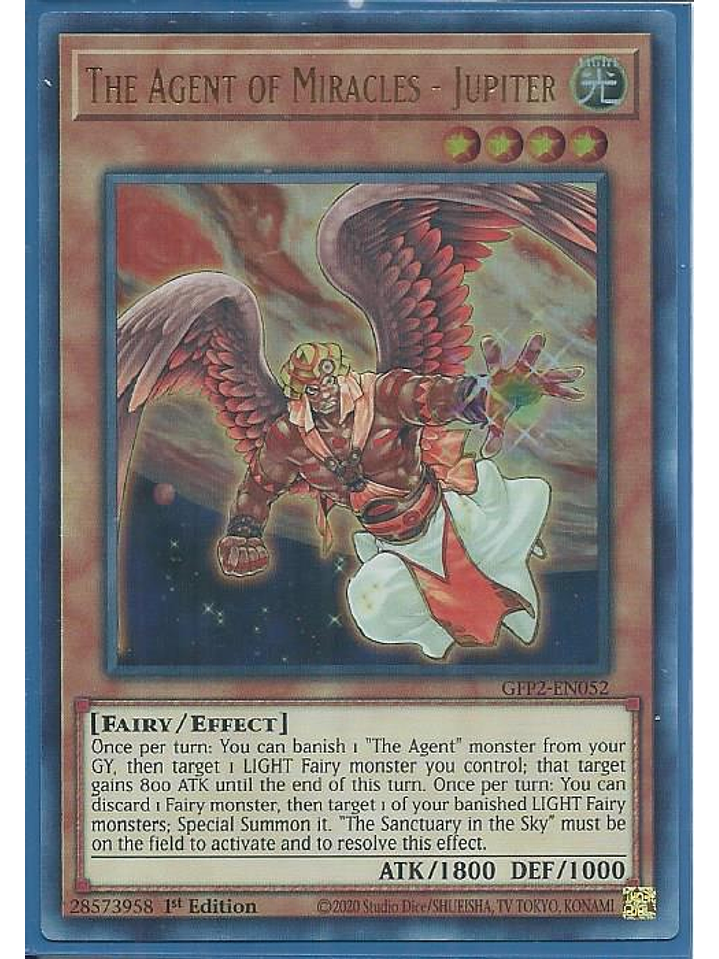 The Agent of Miracles - Jupiter - GFP2-EN052 - Ultra Rare 1st Edition 1