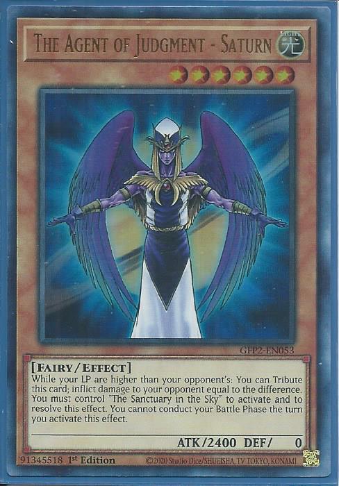 The Agent of Judgment - Saturn - GFP2-EN053 - Ultra Rare 1st Edition