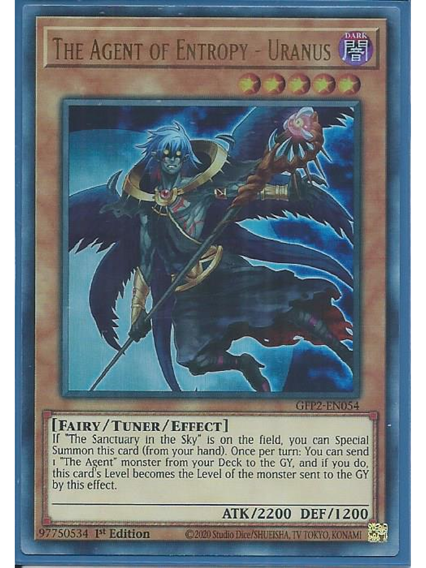 The Agent of Entropy - Uranus - GFP2-EN054 - Ultra Rare 1st Edition 1