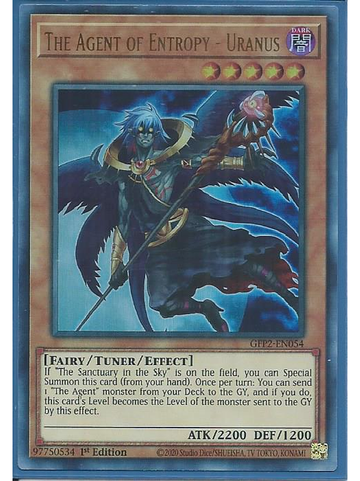 The Agent of Entropy - Uranus - GFP2-EN054 - Ultra Rare 1st Edition 1