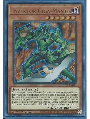 Inzektor Giga-Mantis - GFP2-EN063 - Ultra Rare 1st Edition