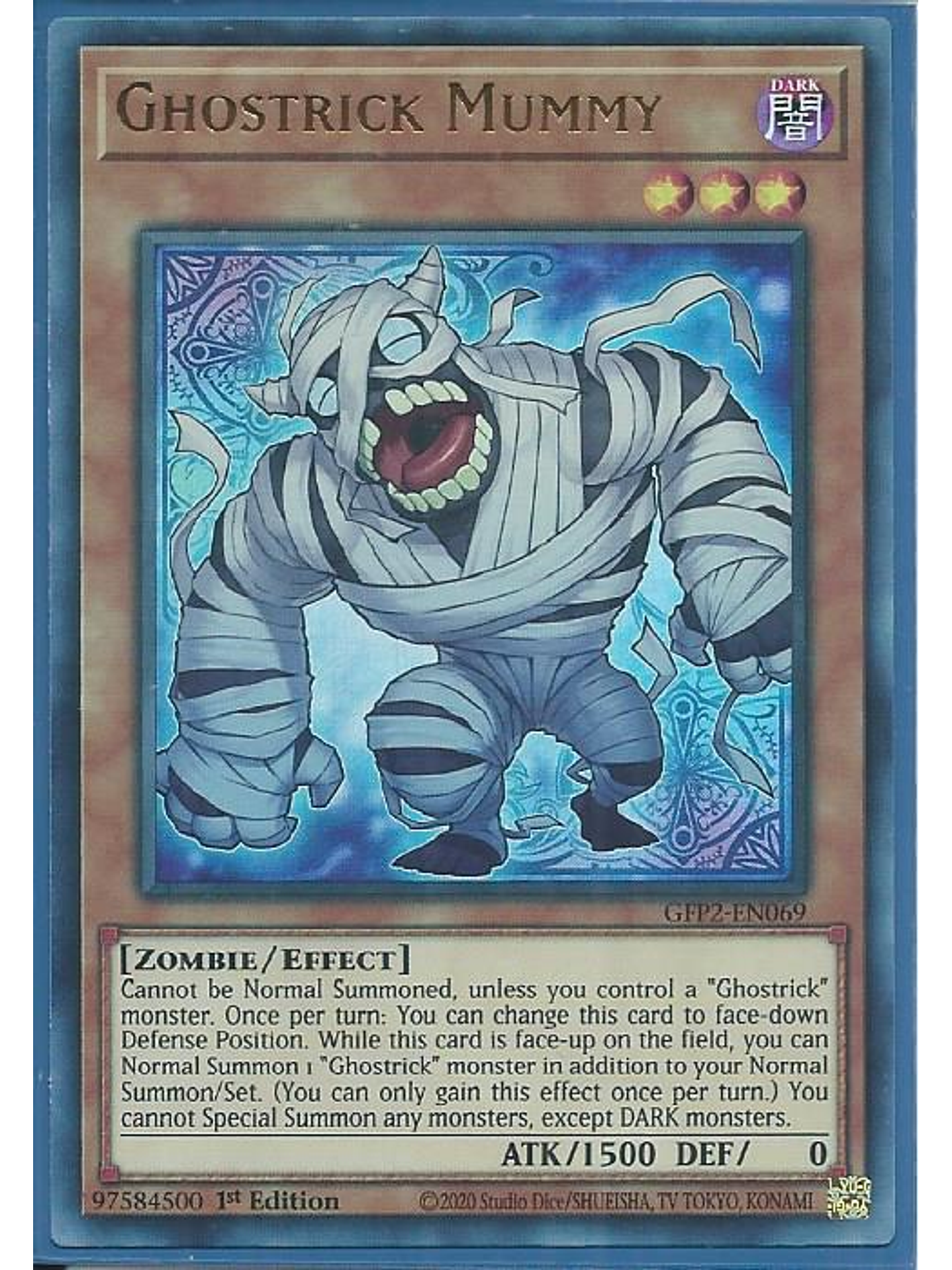 Ghostrick Mummy - GFP2-EN069 - Ultra Rare 1st Edition 1