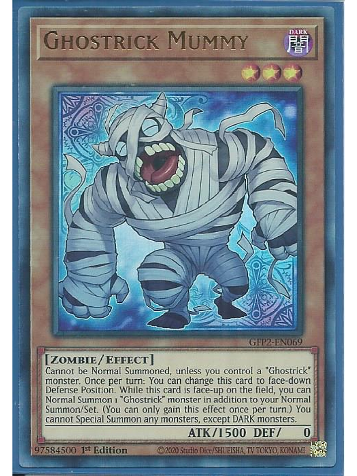 Ghostrick Mummy - GFP2-EN069 - Ultra Rare 1st Edition 1
