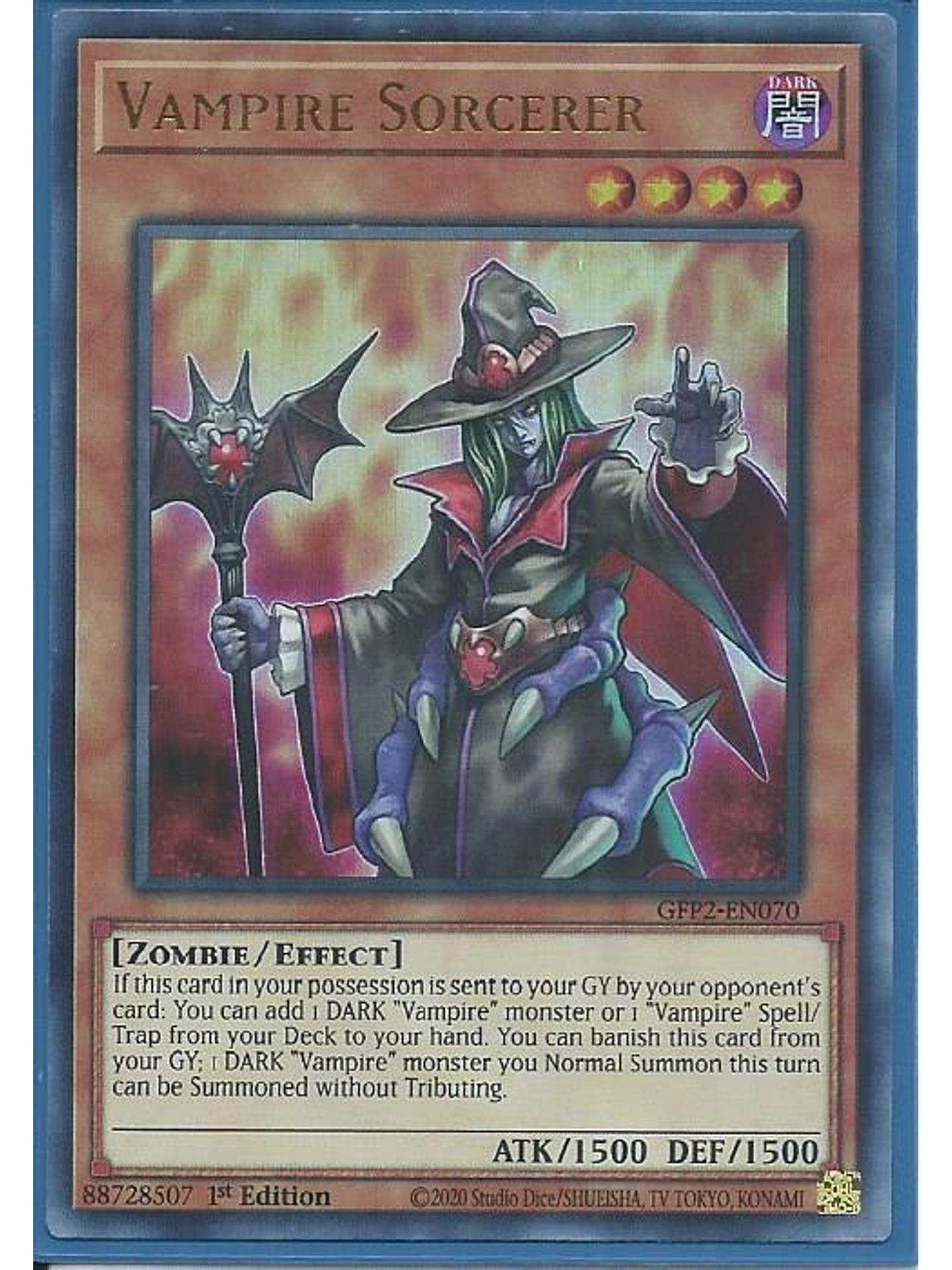 Vampire Sorcerer - GFP2-EN070 - Ultra Rare 1st Edition 1