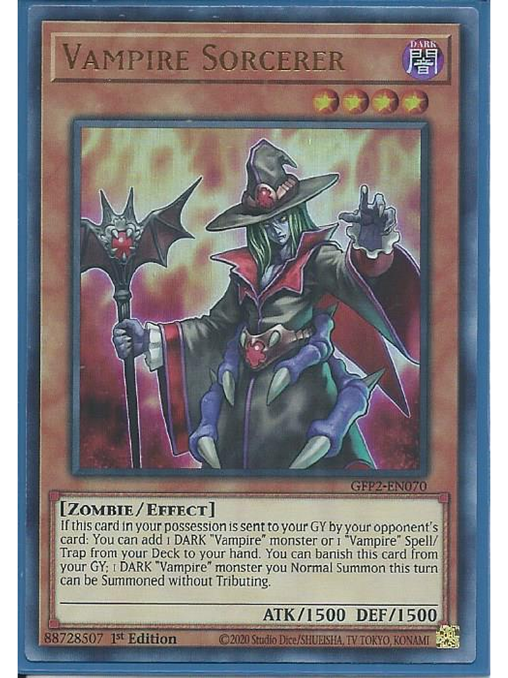 Vampire Sorcerer - GFP2-EN070 - Ultra Rare 1st Edition 1