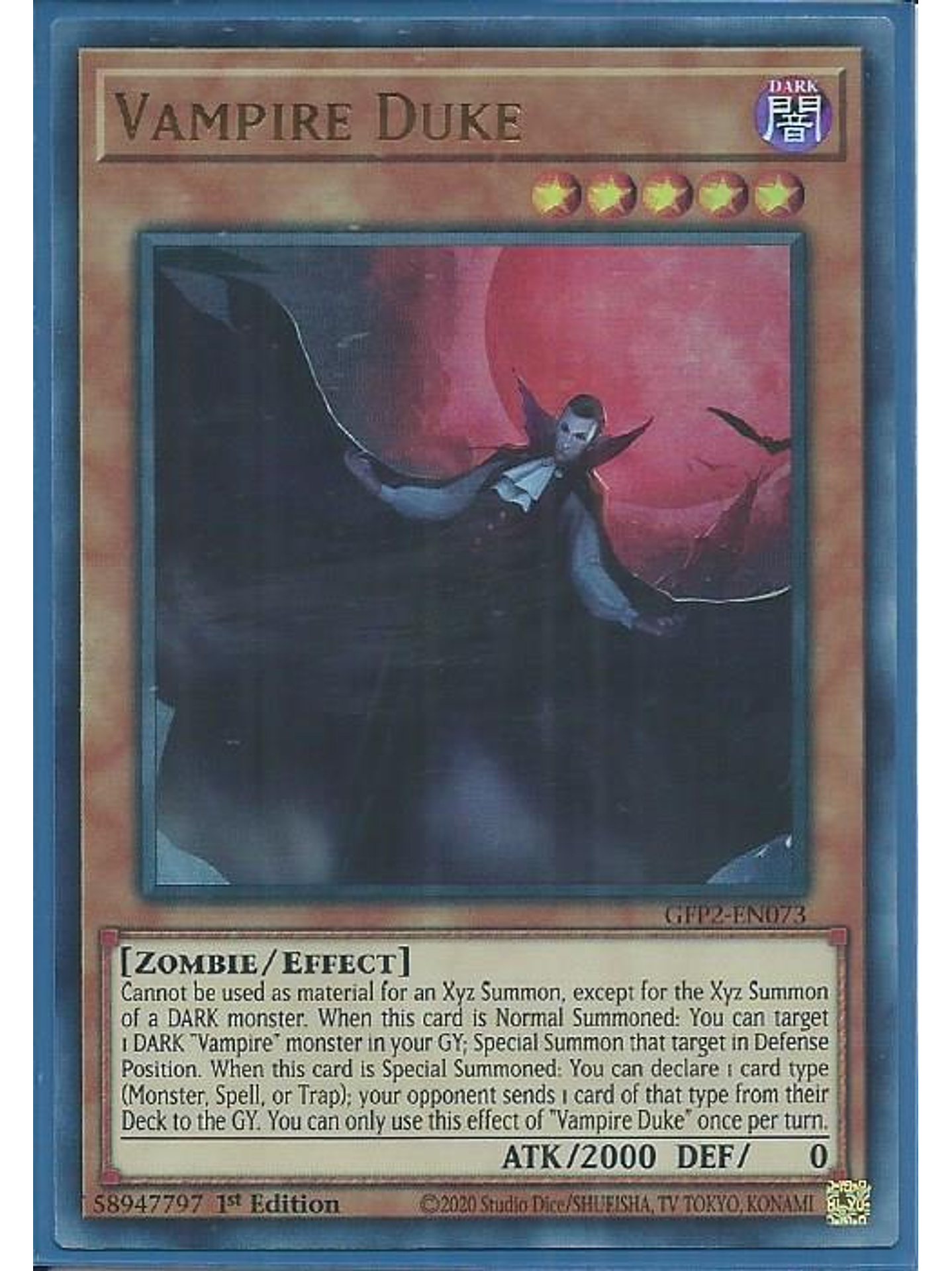 Vampire Duke - GFP2-EN073 - Ultra Rare 1st Edition 1