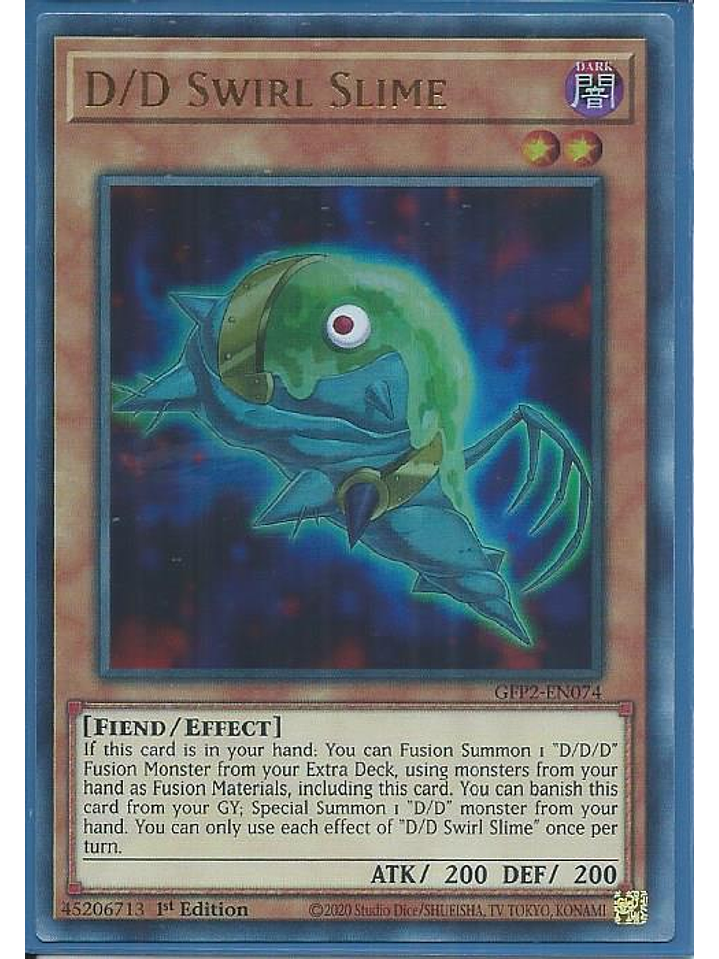 D/D Swirl Slime - GFP2-EN074 - Ultra Rare 1st Edition 1