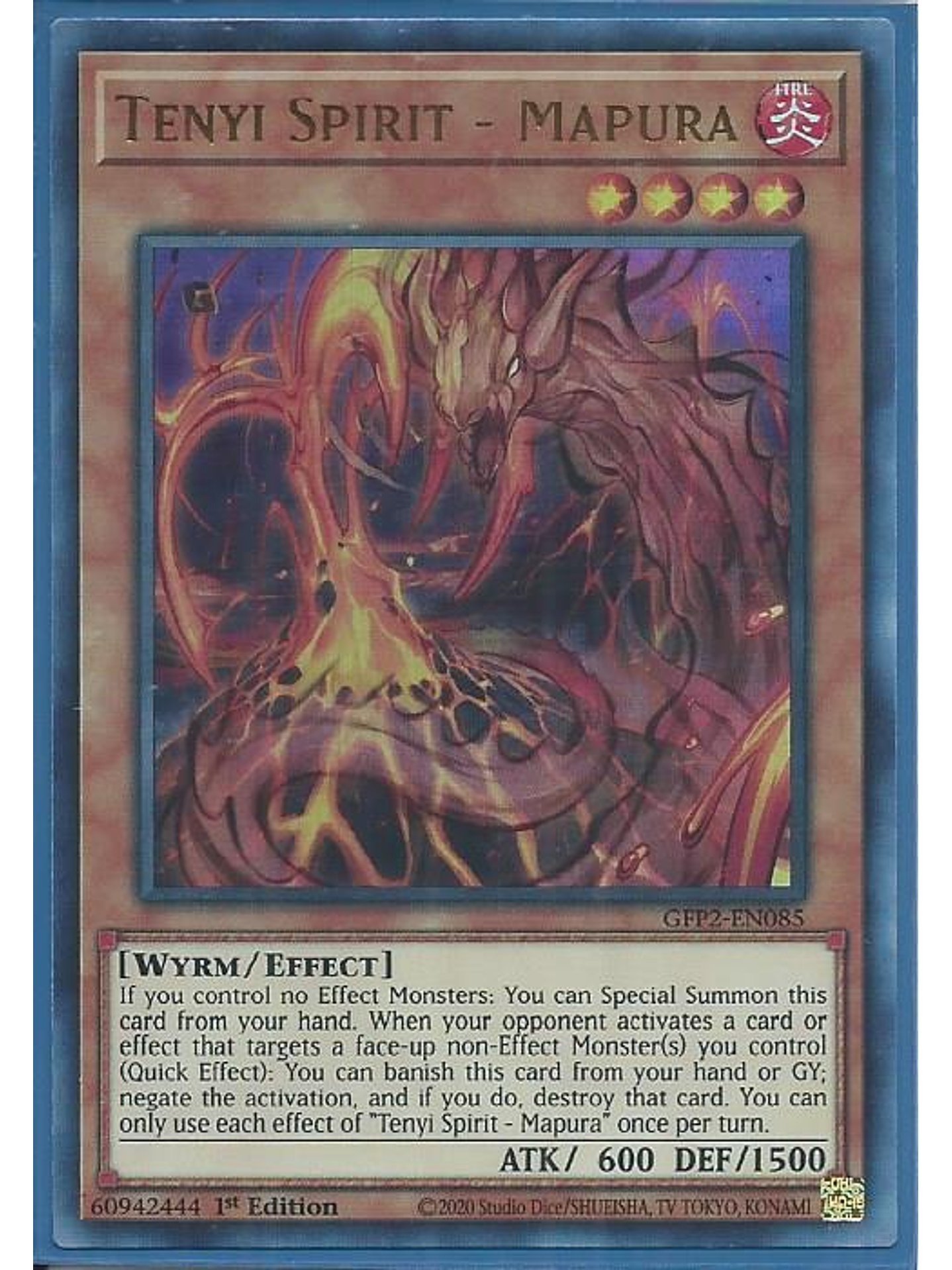 Tenyi Spirit - Mapura - GFP2-EN085 - Ultra Rare 1st Edition 1