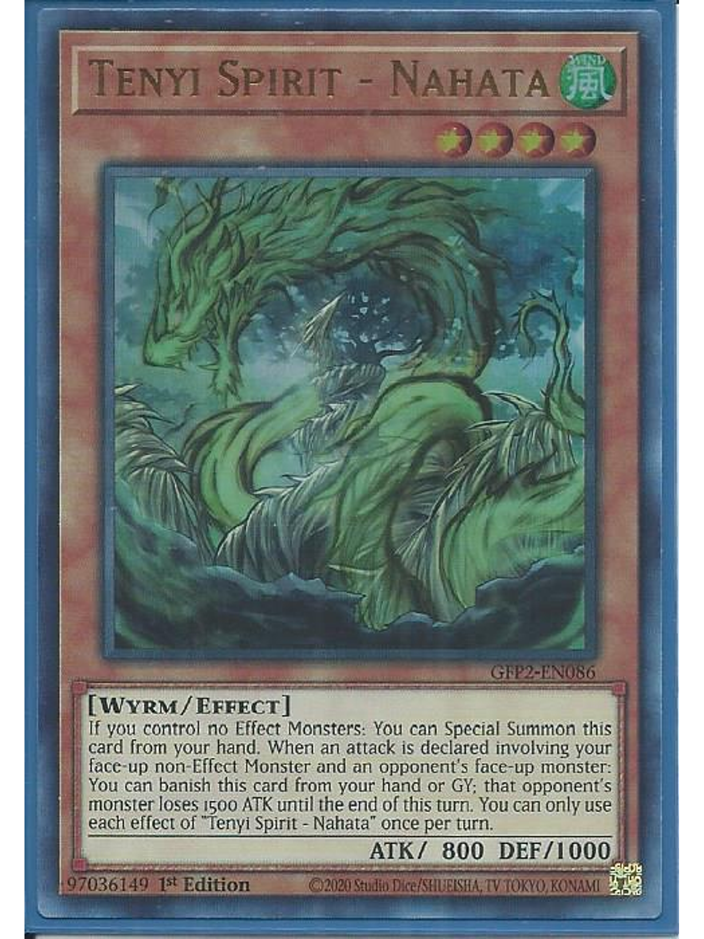 Tenyi Spirit - Nahata - GFP2-EN086 - Ultra Rare 1st Edition 1