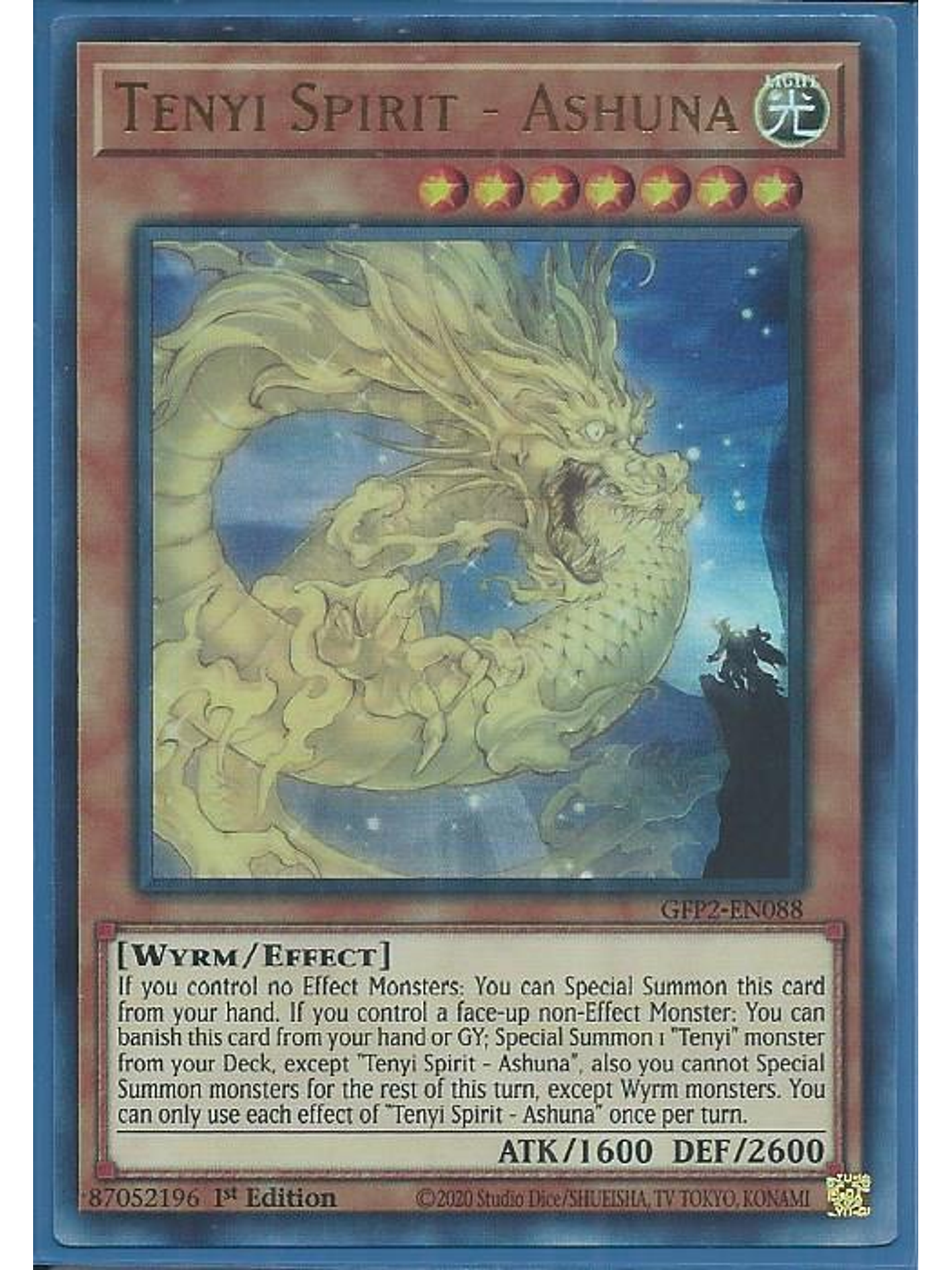 Tenyi Spirit - Ashuna - GFP2-EN088 - Ultra Rare 1st Edition 1