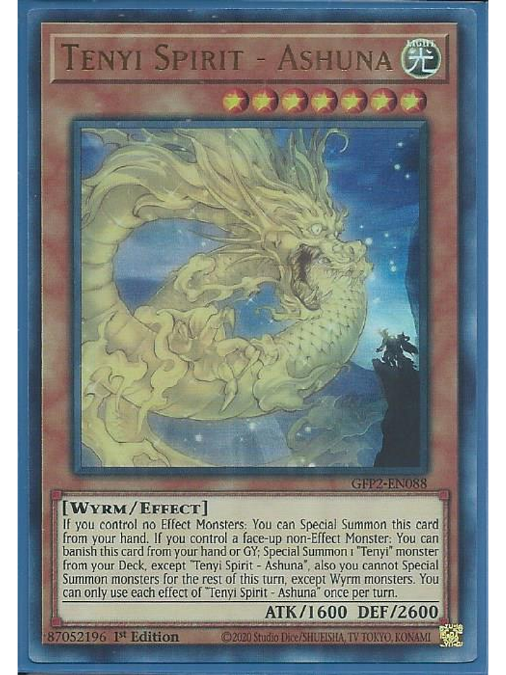 Tenyi Spirit - Ashuna - GFP2-EN088 - Ultra Rare 1st Edition 1