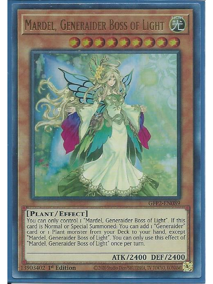 Mardel, Generaider Boss of Light - GFP2-EN089 - Ultra Rare 1st Edition 1