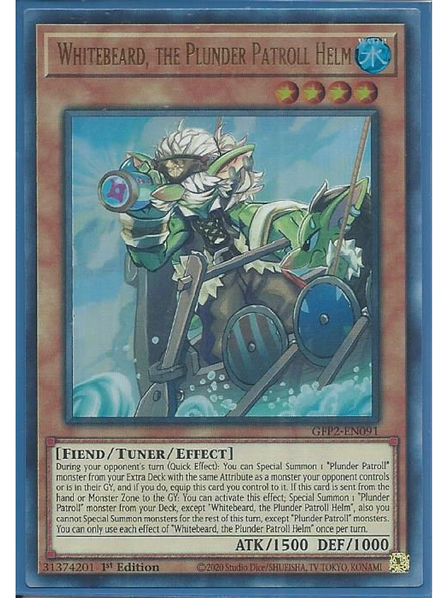 Whitebeard, the Plunder Patroll Helm - GFP2-EN091 - Ultra Rare 1st Edition 1