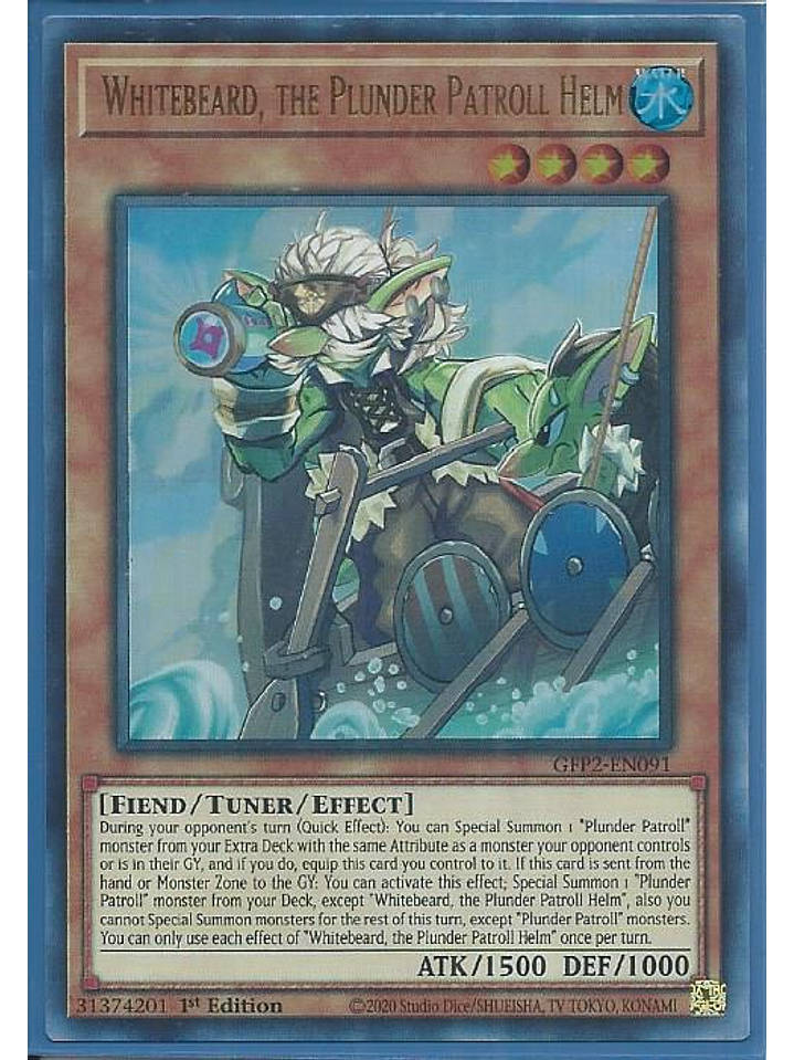 Whitebeard, the Plunder Patroll Helm - GFP2-EN091 - Ultra Rare 1st Edition 1