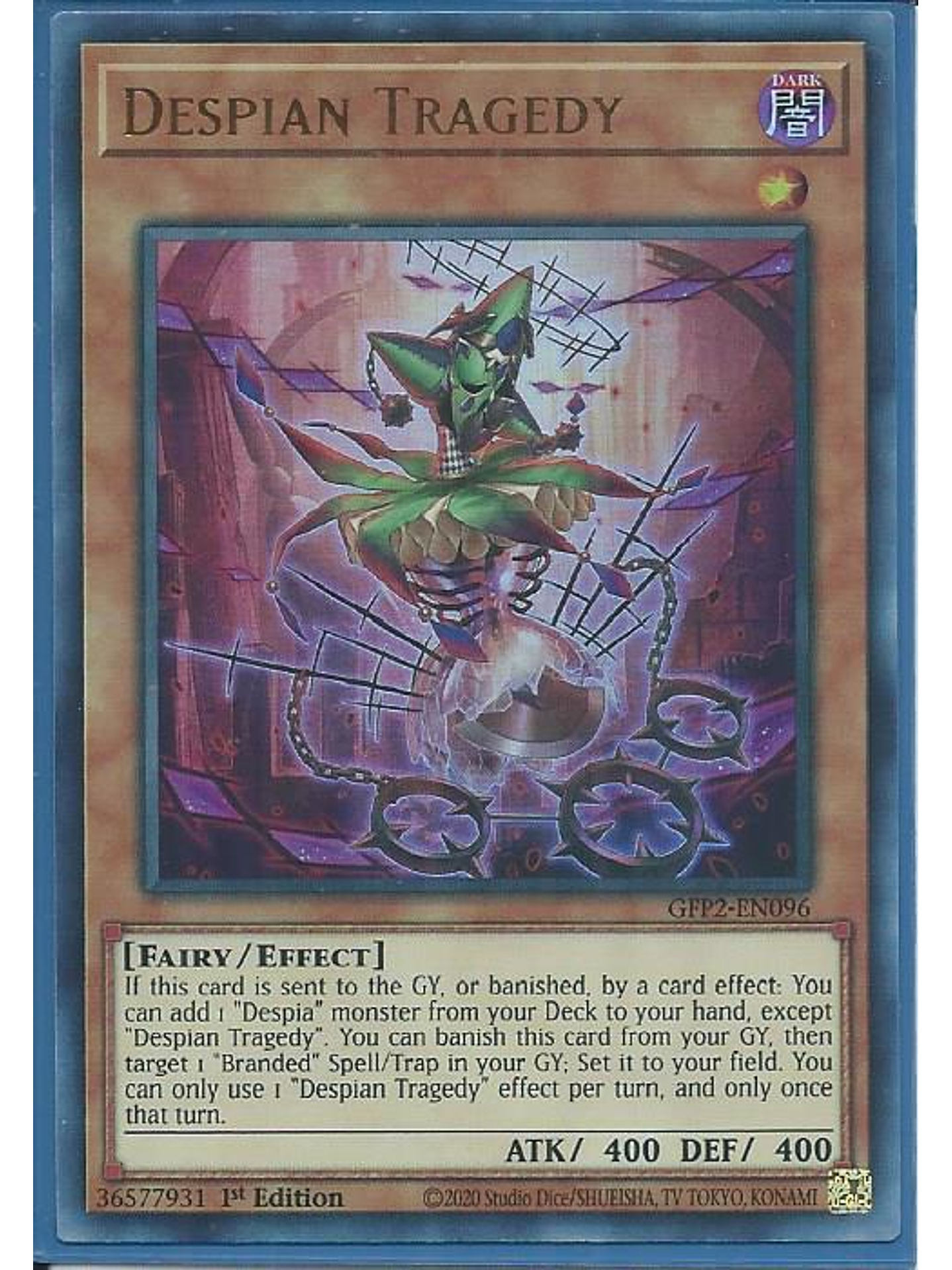 Despian Tragedy - GFP2-EN096 - Ultra Rare 1st Edition 1