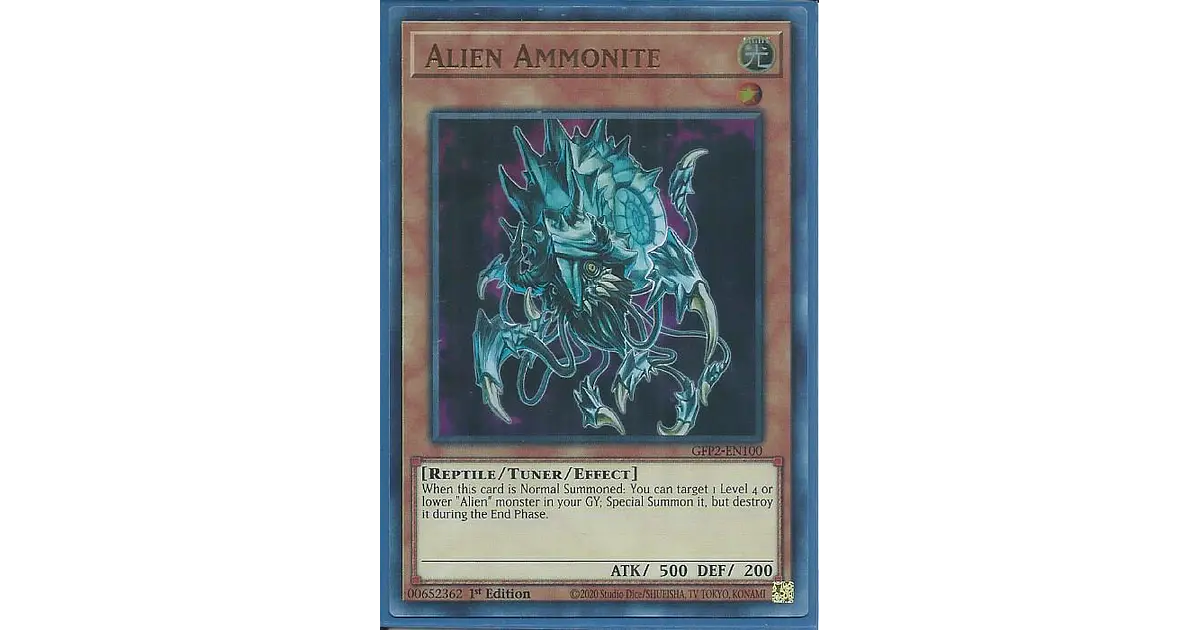 Carta Magic: The Gathering - Alien Ammonite (GFP2-EN100) - Ultra Rara - 1ª Edición Foil