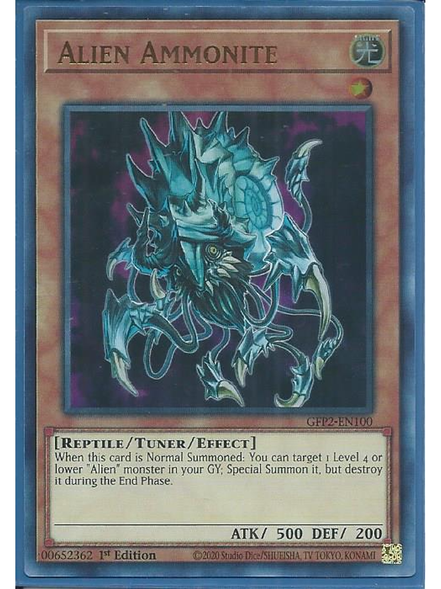 Alien Ammonite - GFP2-EN100 - Ultra Rare 1st Edition 1