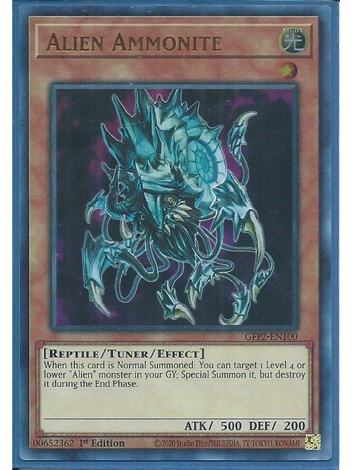 Alien Ammonite - GFP2-EN100 - Ultra Rare 1st Edition 1