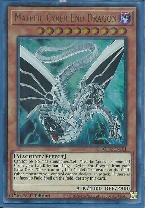 Malefic Cyber End Dragon - GFP2-EN101 - Ultra Rare 1st Edition