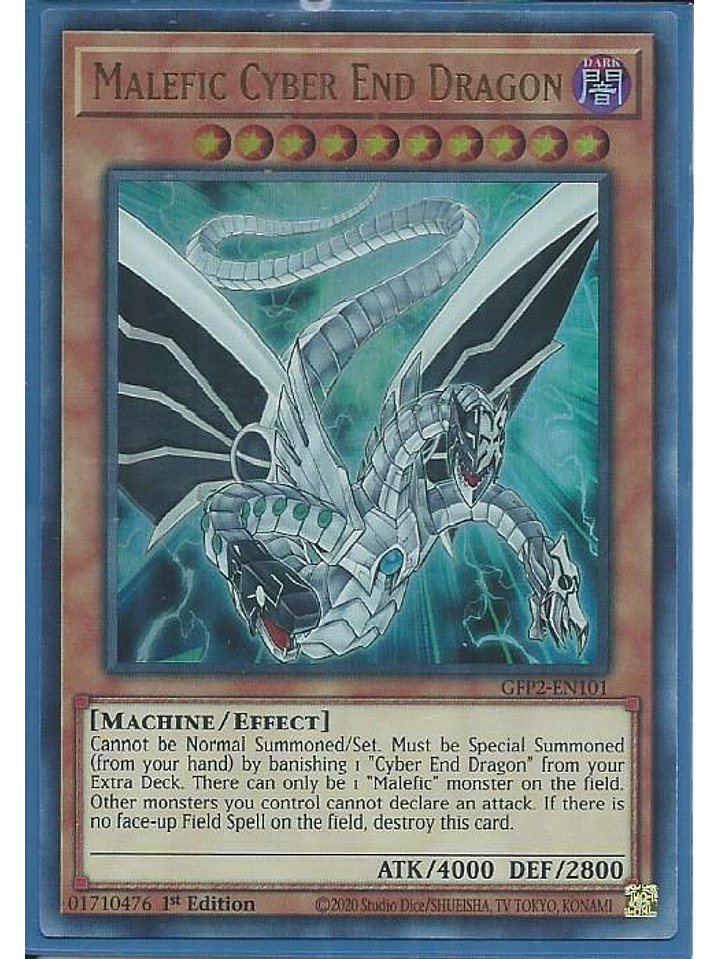 Malefic Cyber End Dragon - GFP2-EN101 - Ultra Rare 1st Edition 1