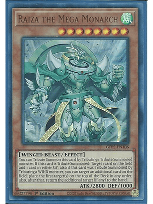Raiza the Mega Monarch - GFP2-EN106 - Ultra Rare 1st Edition