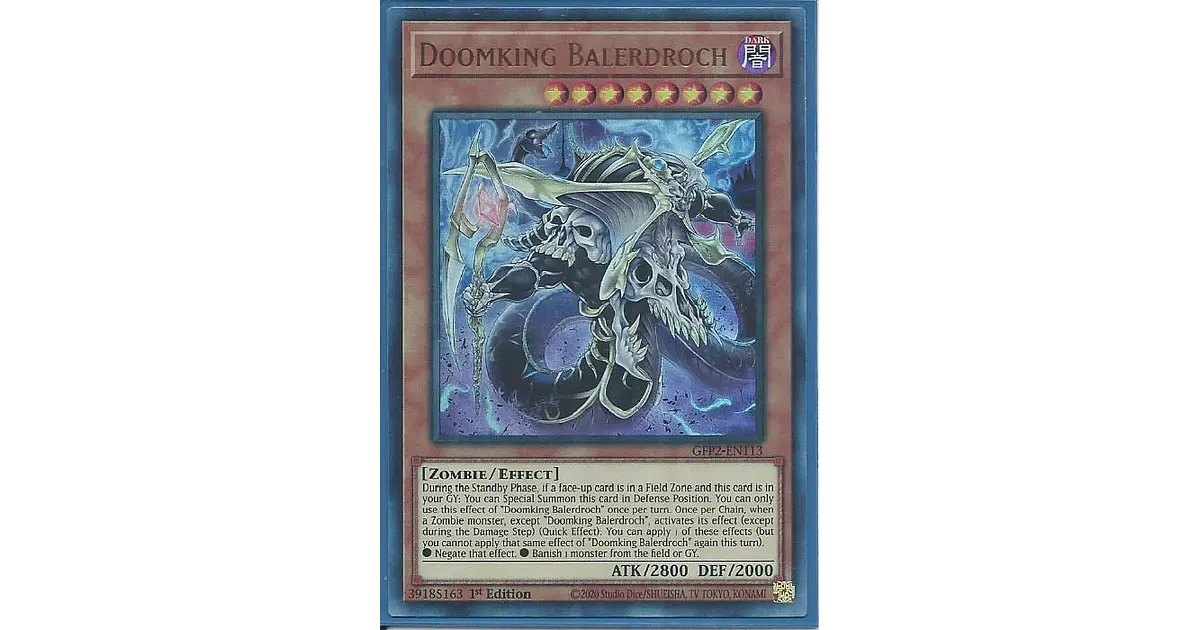 Doomking Balerdroch Ultra Rare Yugioh | Meses Sin Interés