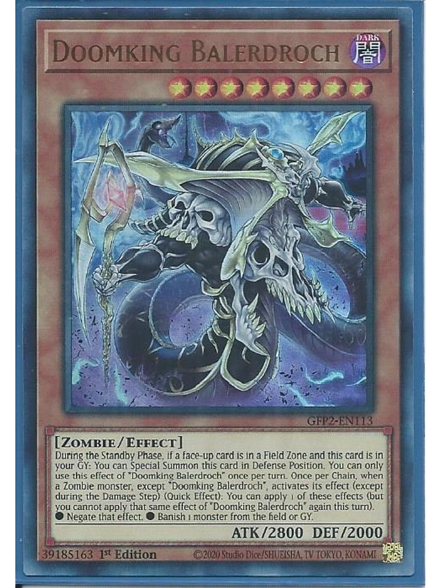 Doomking Balerdroch - GFP2-EN113 - Ultra Rare 1st Edition 1