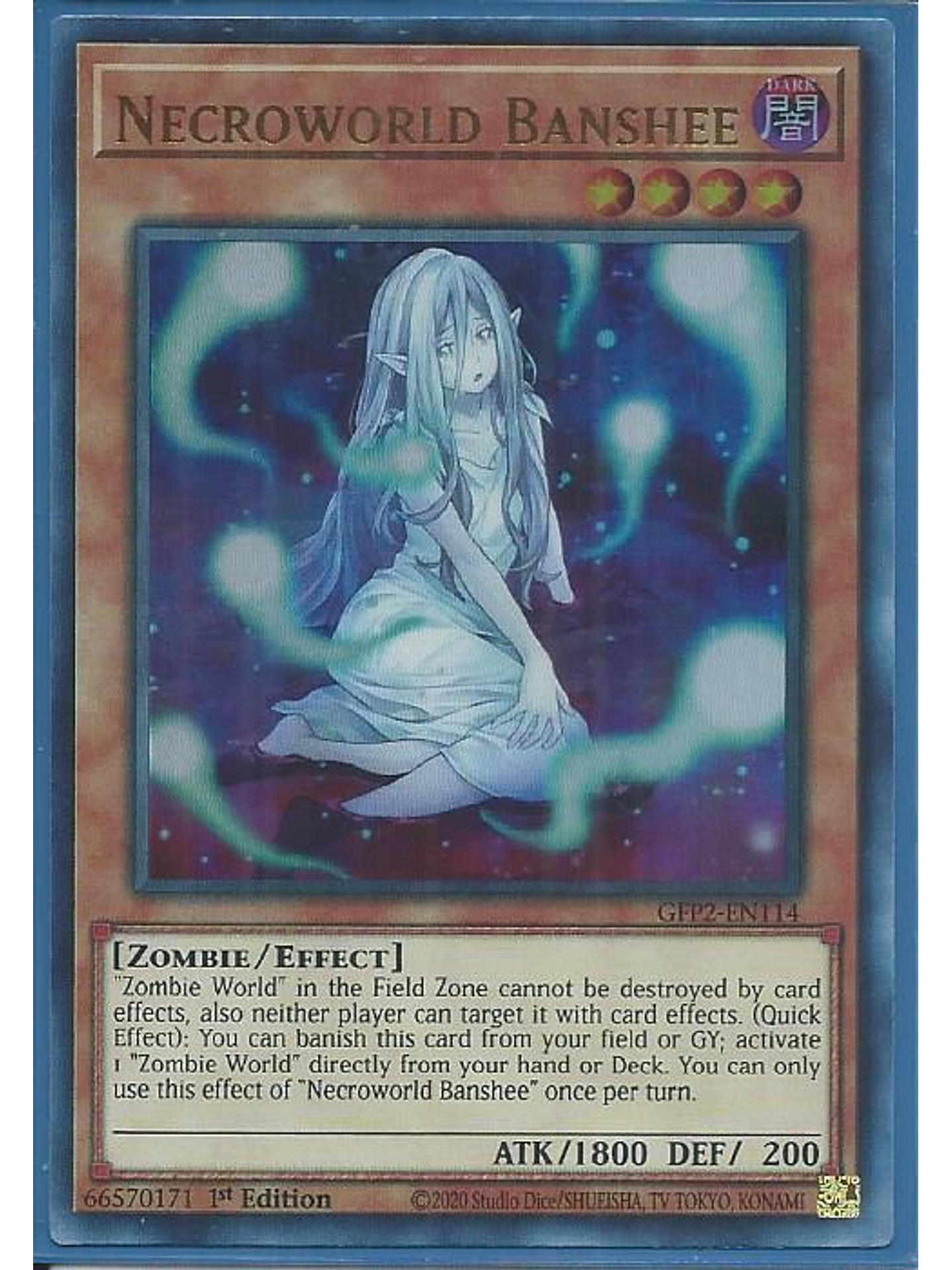 Necroworld Banshee - GFP2-EN114 - Ultra Rare 1st Edition 1