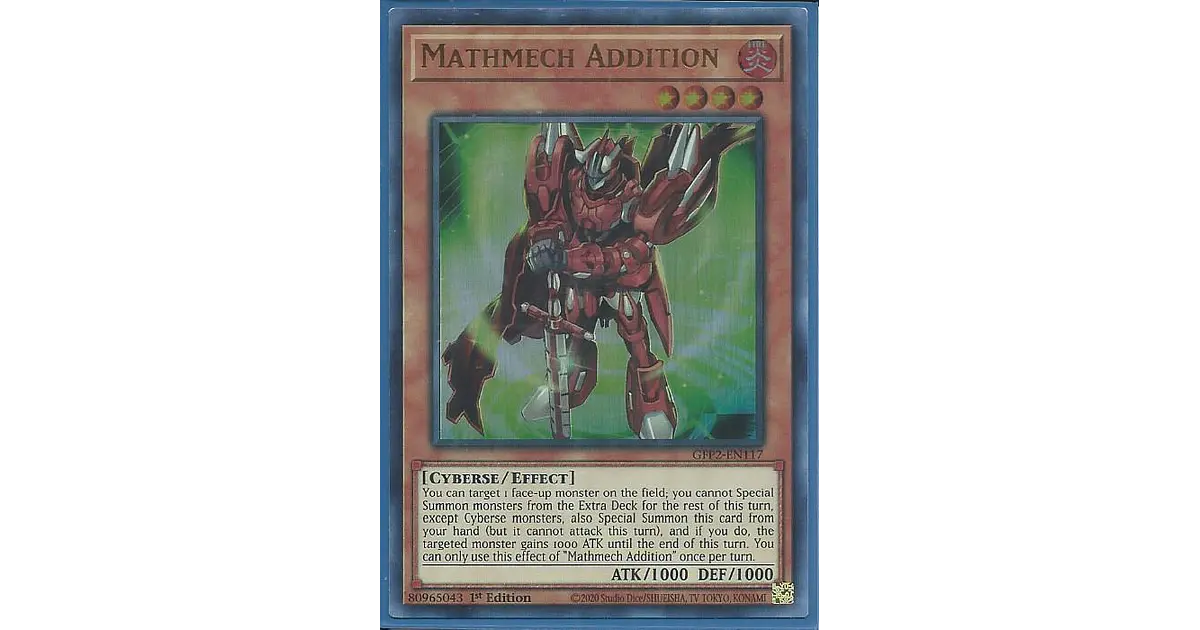 Mathmech Addition - GFP2-EN117 - Ultra Rare 1st Edition