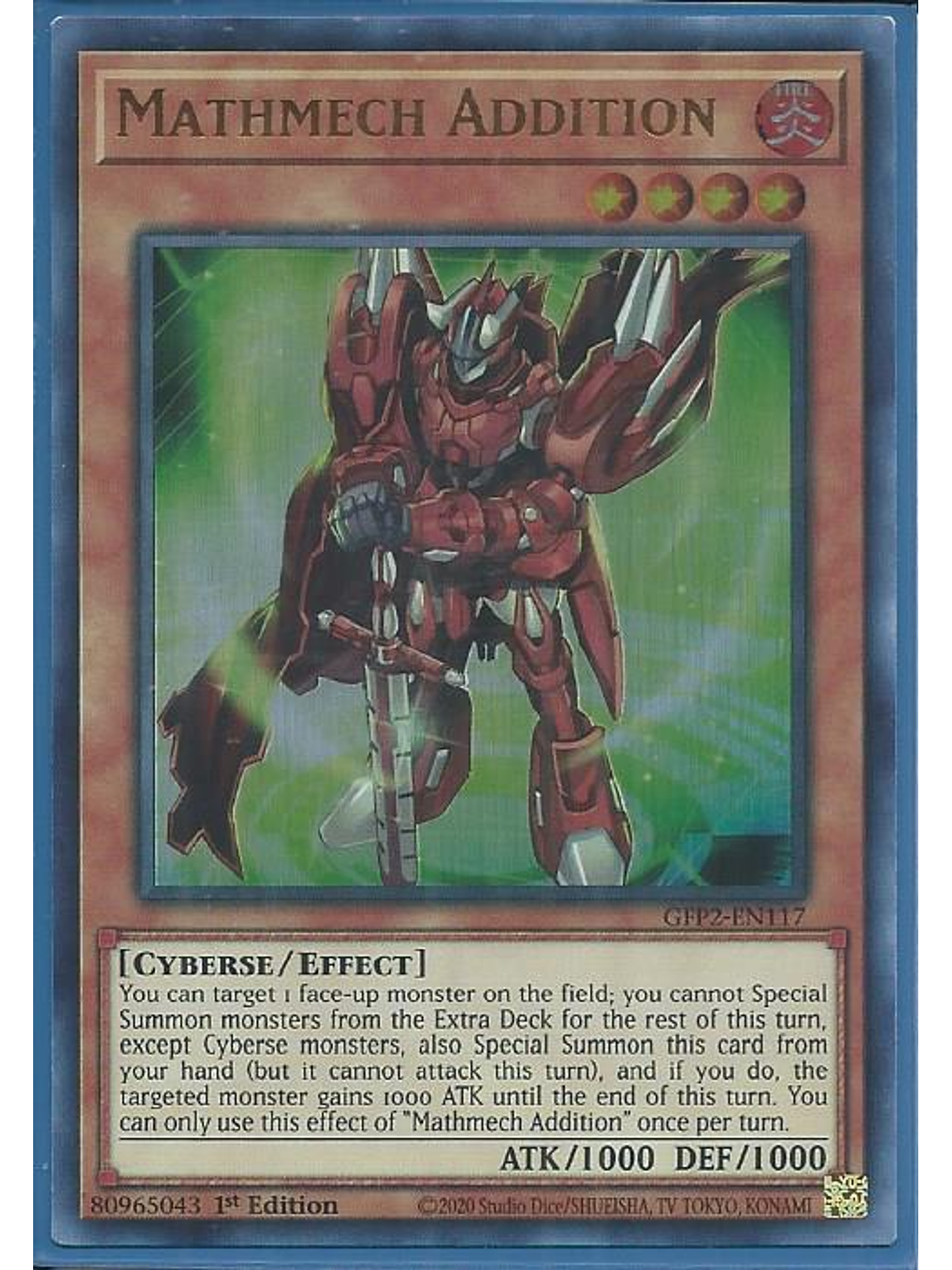 Mathmech Addition - GFP2-EN117 - Ultra Rare 1st Edition 1