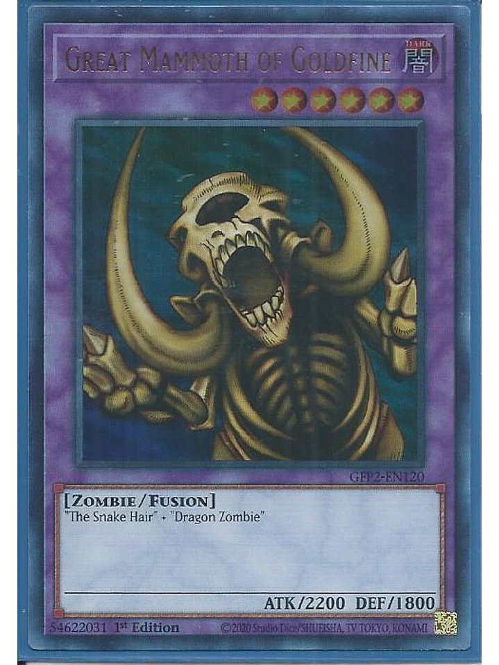 Great Mammoth of Goldfine - GFP2-EN120 - Ultra Rare 1st Edition 1