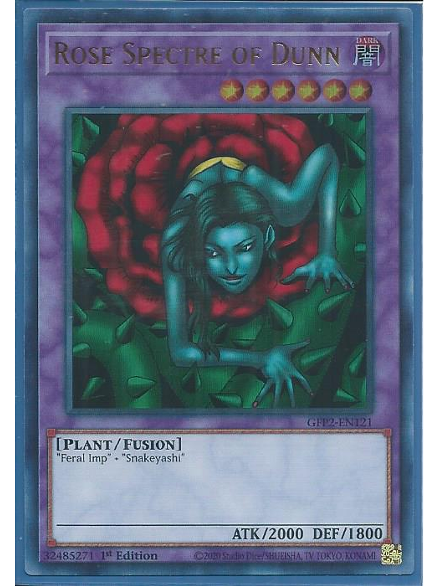 Rose Spectre of Dunn - GFP2-EN121 - Ultra Rare 1st Edition 1