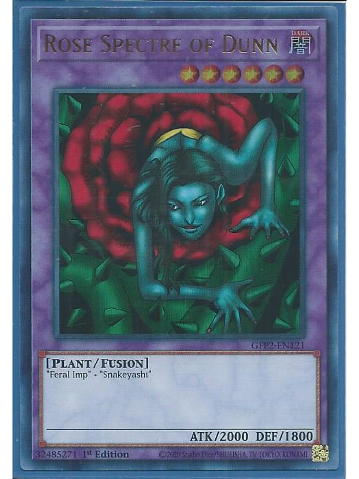 Rose Spectre of Dunn - GFP2-EN121 - Ultra Rare 1st Edition 1