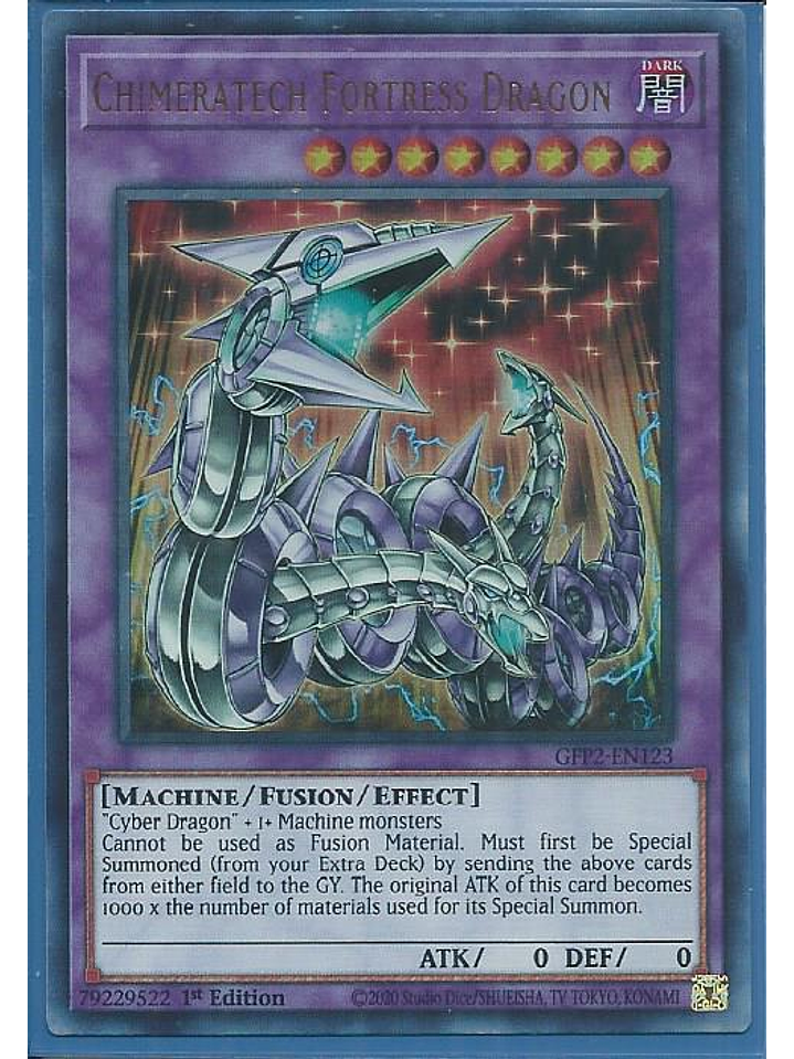 Chimeratech Fortress Dragon - GFP2-EN123 - Ultra Rare 1st Edition 1