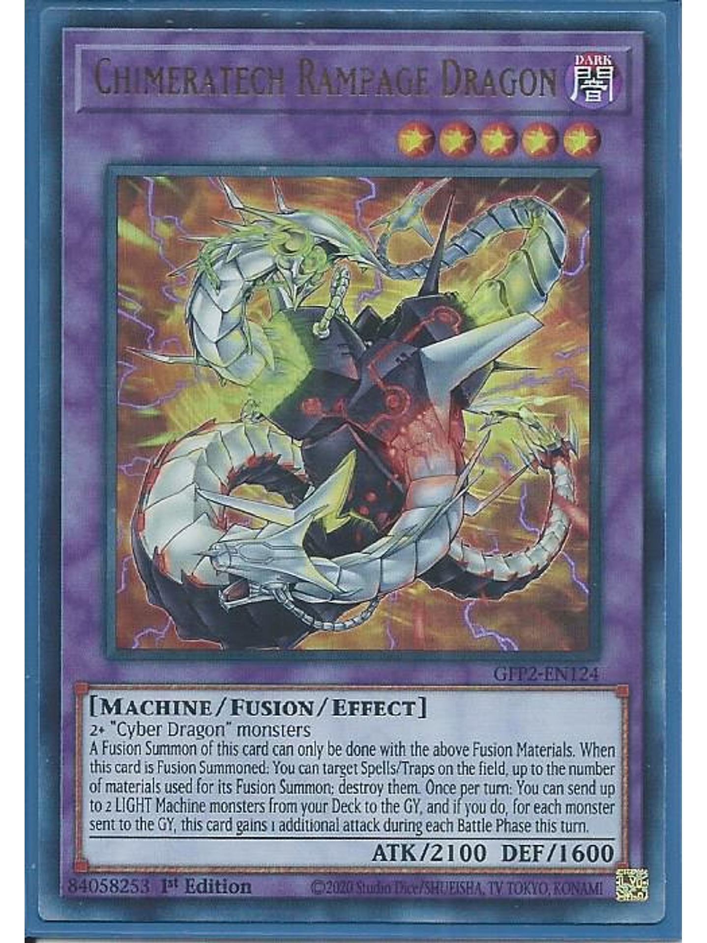 Chimeratech Rampage Dragon - GFP2-EN124 - Ultra Rare 1st Edition 1