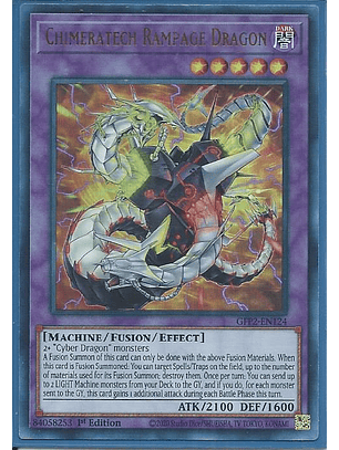 Chimeratech Rampage Dragon - GFP2-EN124 - Ultra Rare 1st Edition