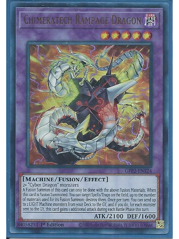 Chimeratech Rampage Dragon - GFP2-EN124 - Ultra Rare 1st Edition 1