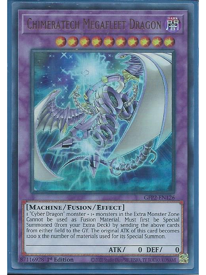 Chimeratech Megafleet Dragon - GFP2-EN126 - Ultra Rare 1st Edition 1