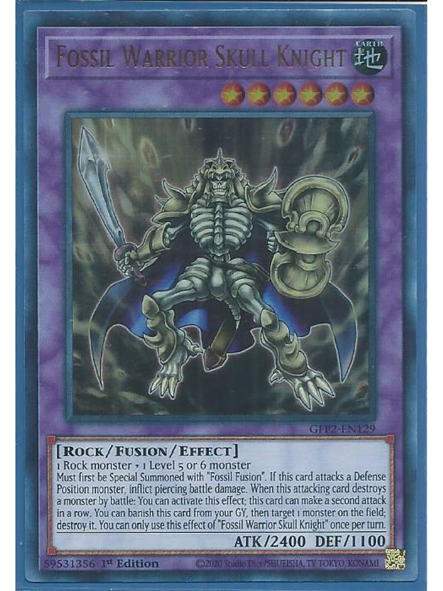 Fossil Warrior Skull Knight - GFP2-EN129 - Ultra Rare 1st Edition 1