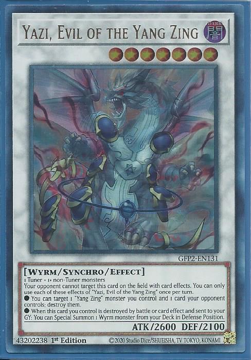 Yazi, Evil of the Yang Zing - GFP2-EN131 - Ultra Rare 1st Edition