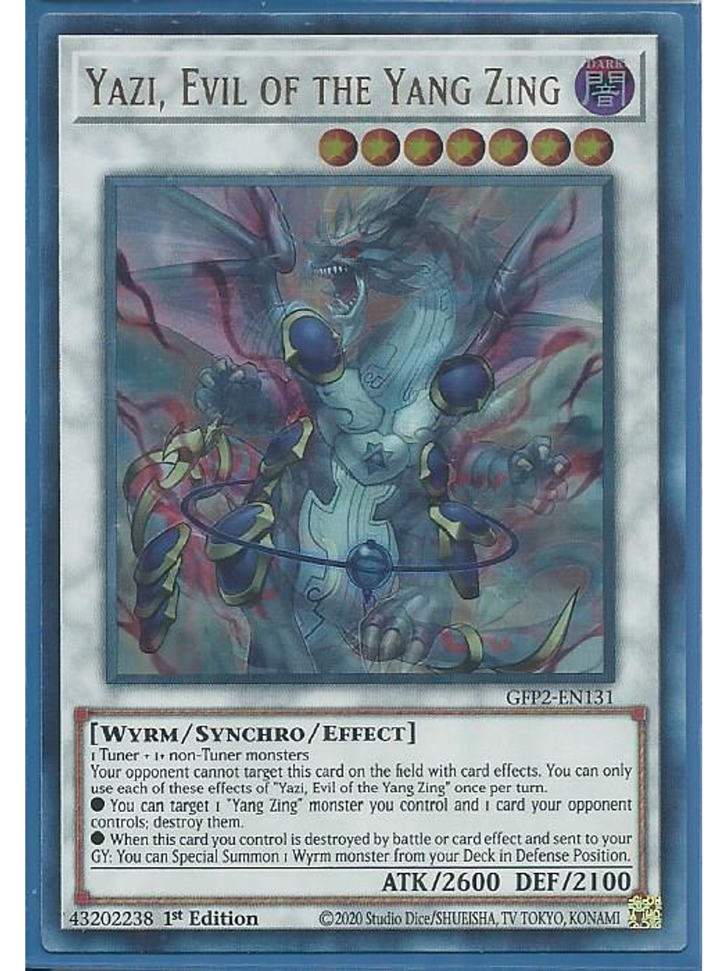 Yazi, Evil of the Yang Zing - GFP2-EN131 - Ultra Rare 1st Edition 1