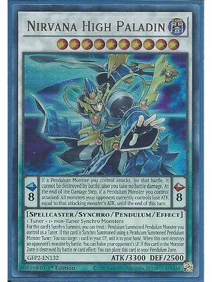 Nirvana High Paladin - GFP2-EN132 - Ultra Rare 1st Edition
