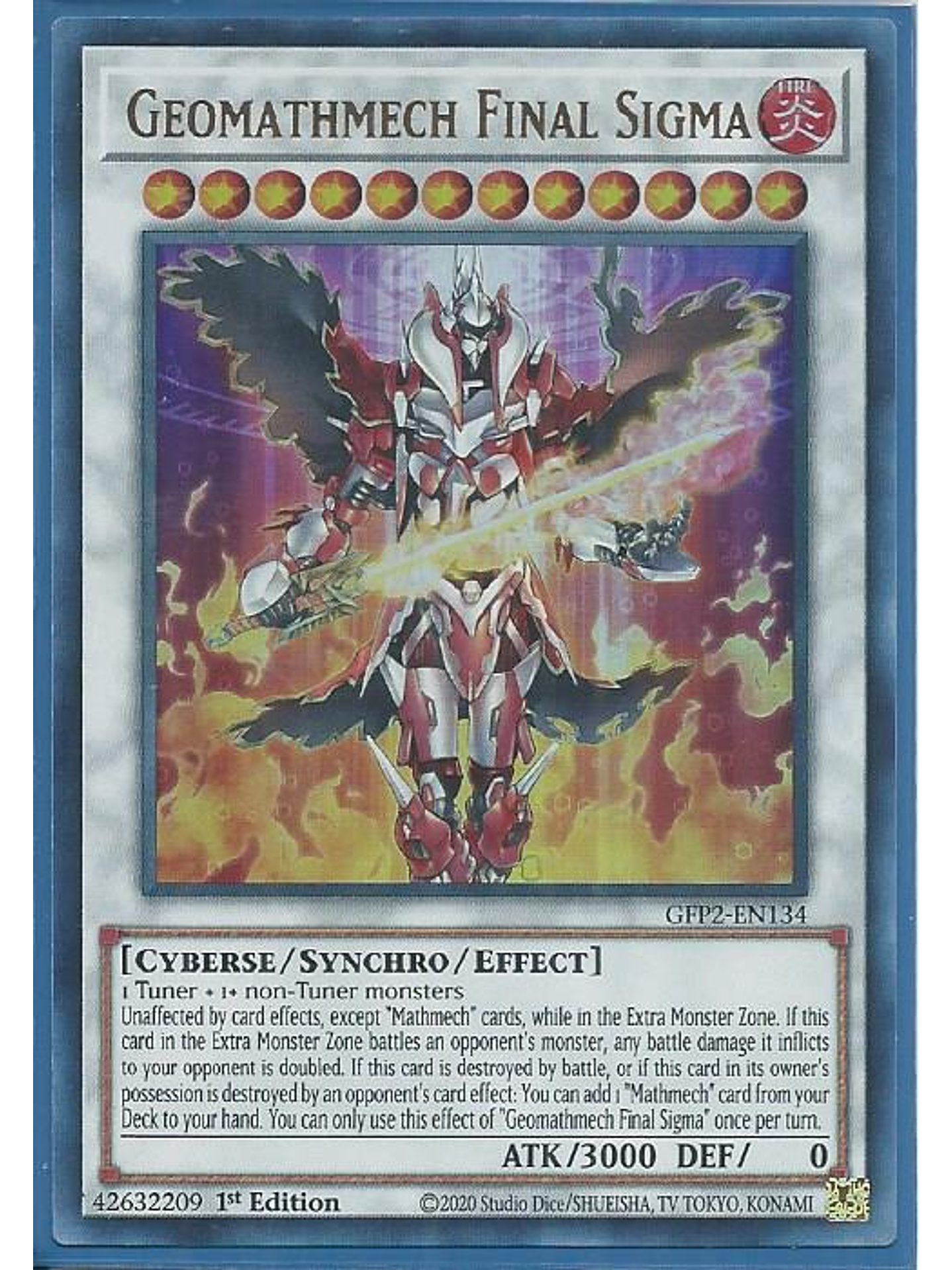 Geomathmech Final Sigma - GFP2-EN134 - Ultra Rare 1st Edition 1