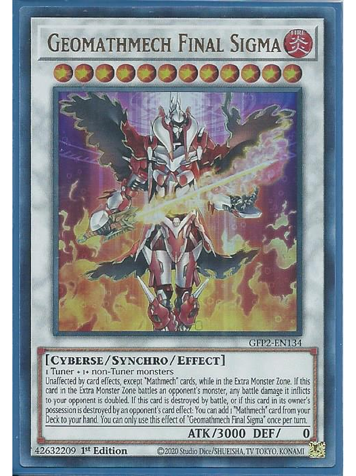 Geomathmech Final Sigma - GFP2-EN134 - Ultra Rare 1st Edition 1