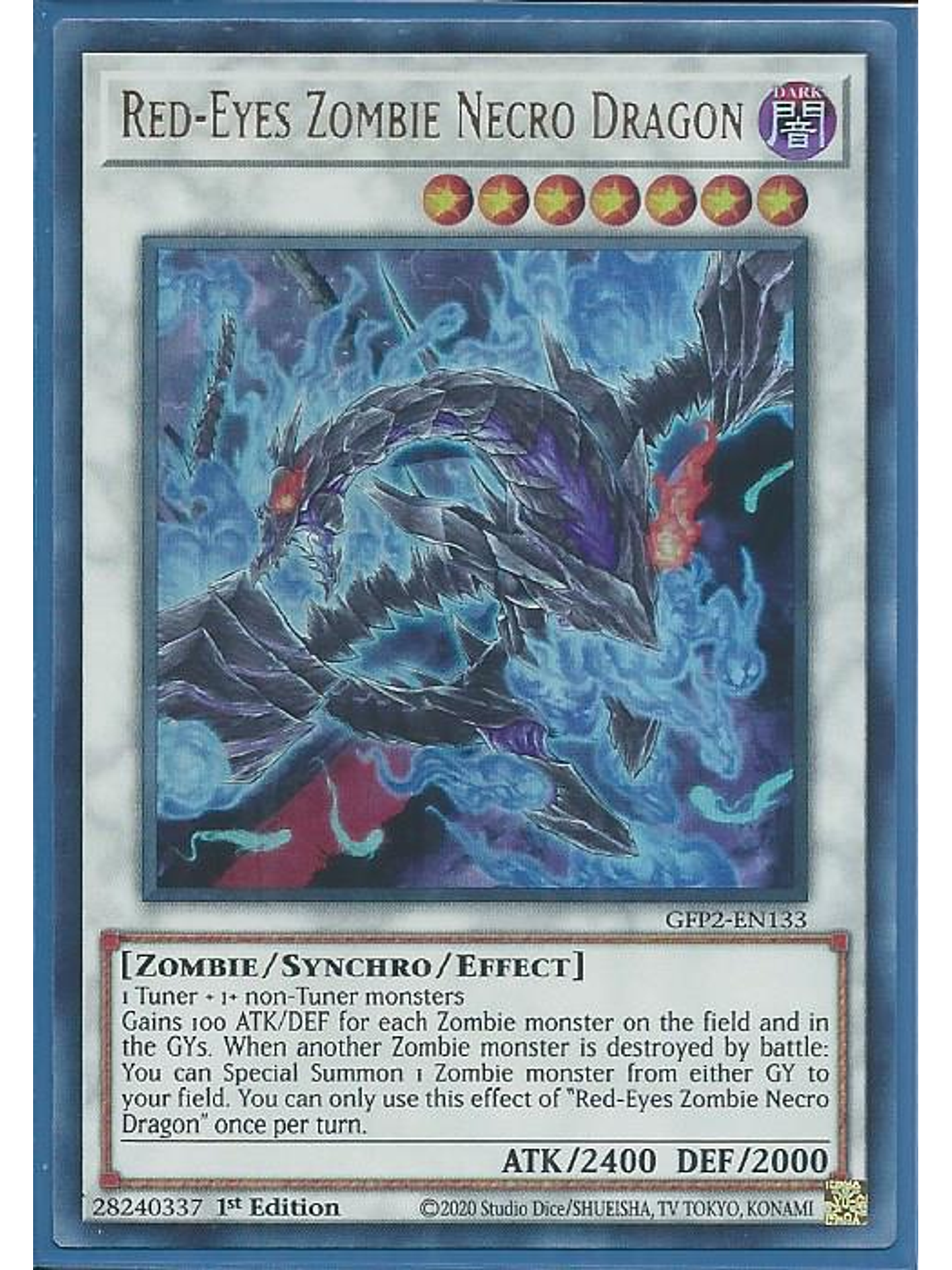 Red-Eyes Zombie Necro Dragon - GFP2-EN133 - Ultra Rare 1st Edition 1