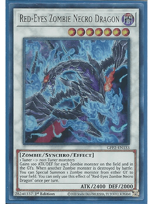 Red-Eyes Zombie Necro Dragon - GFP2-EN133 - Ultra Rare 1st Edition
