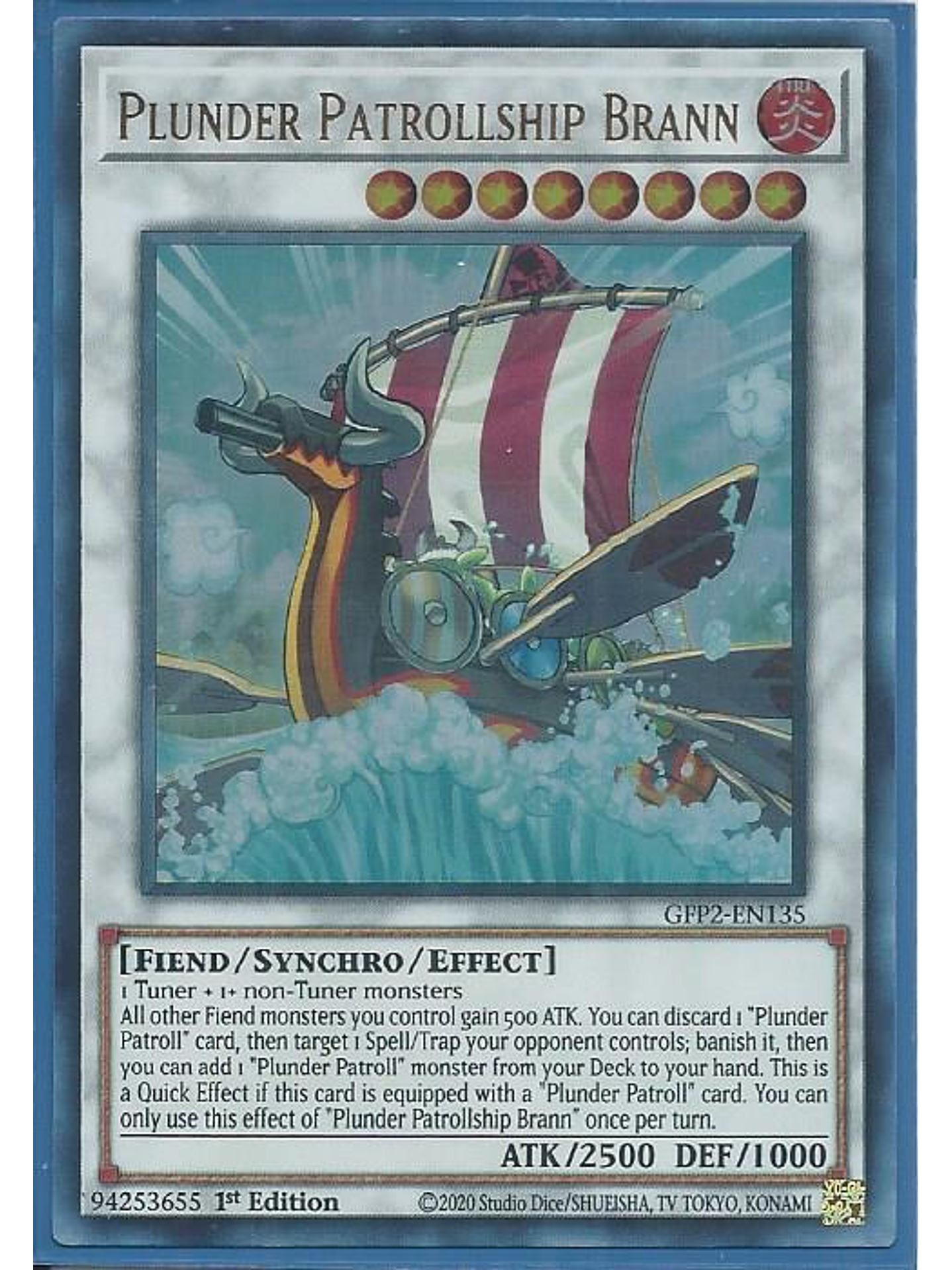 Plunder Patrollship Brann - GFP2-EN135 - Ultra Rare 1st Edition 1