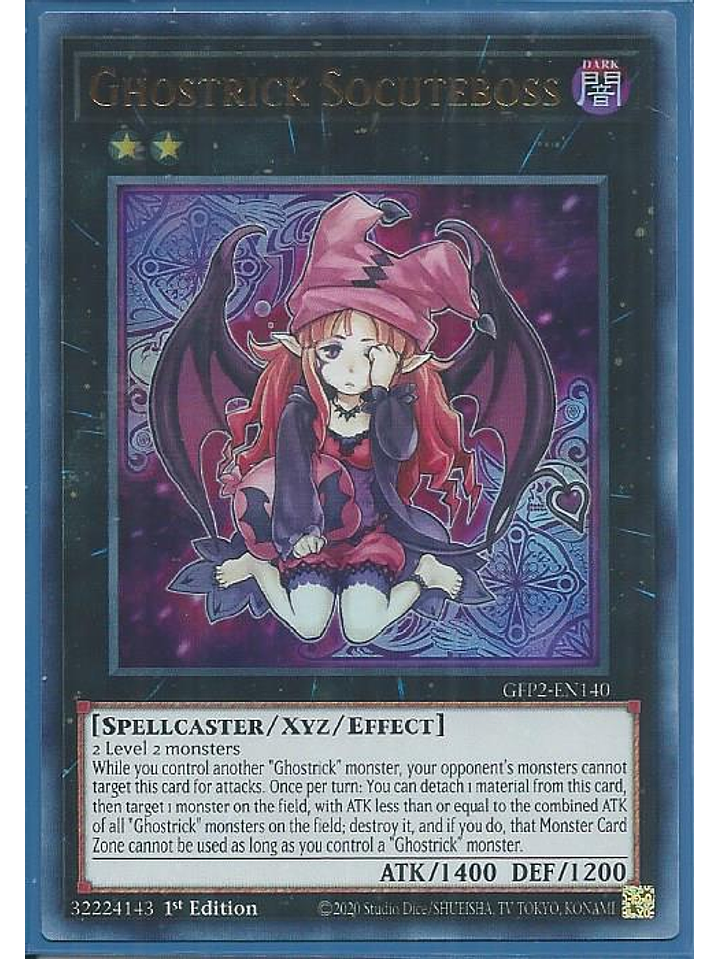 Ghostrick Socuteboss - GFP2-EN140 - Ultra Rare 1st Edition 1